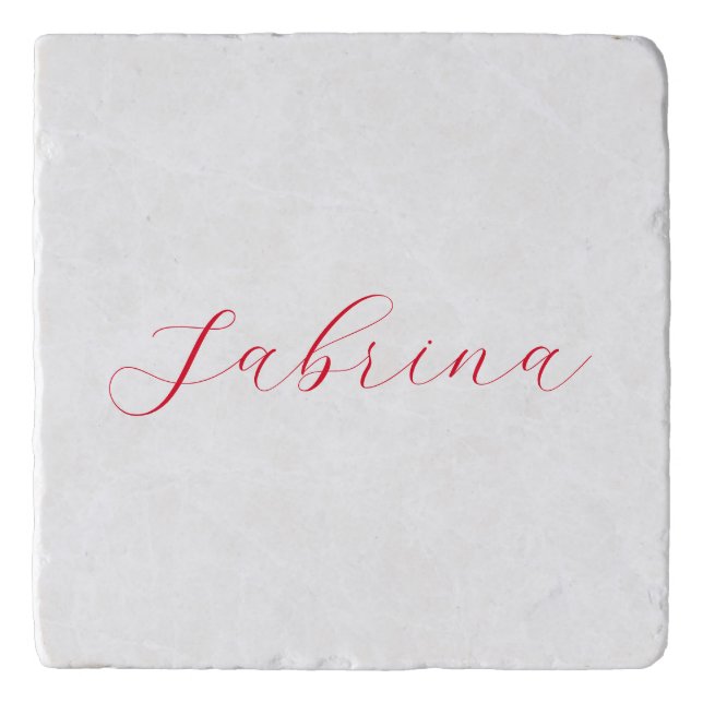 Professional classical handwriting name custom trivet (Front)