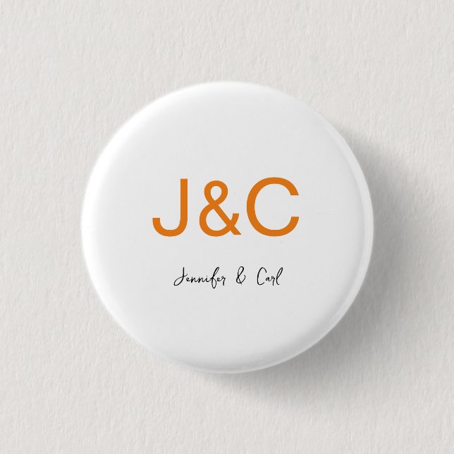 Professional Classical Monogram Minimalist Plain Button (Front)
