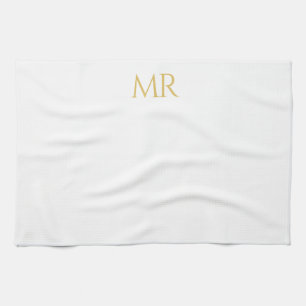 Professional Classical Monogram Minimalist Plain Kitchen Towel