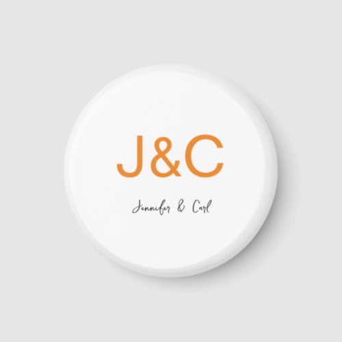 Professional Classical Monogram Minimalist Plain Magnet