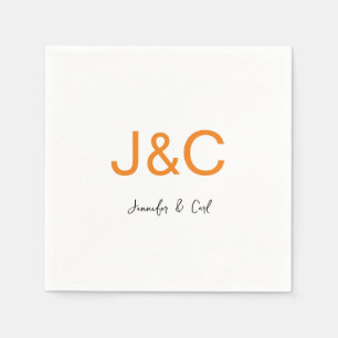 Professional Classical Monogram Minimalist Plain Napkins