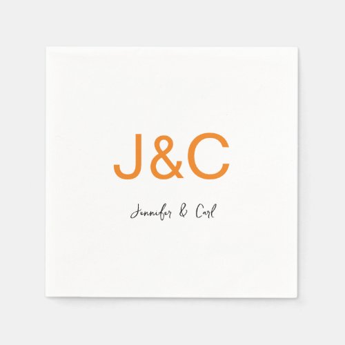 Professional Classical Monogram Minimalist Plain Napkins