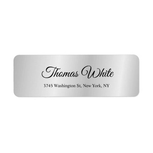 Professional Classical Plain Silver Grey Label