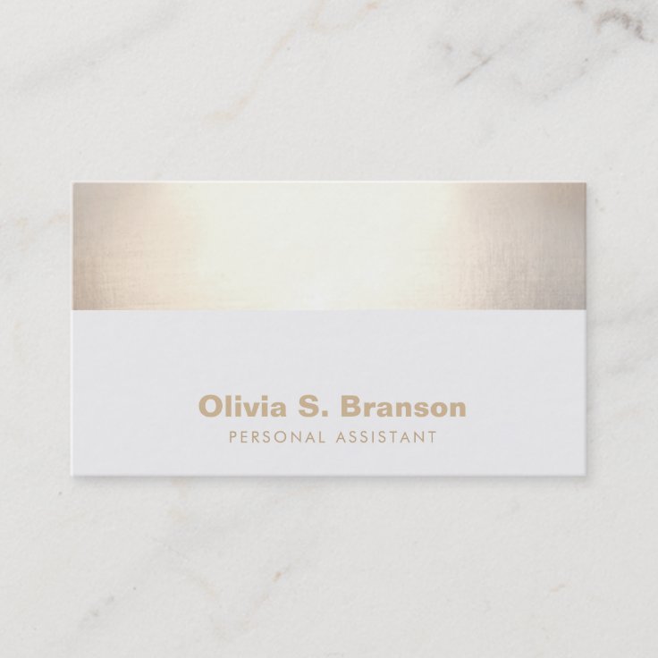 Professional Classy Gold Border Business Card Zazzle