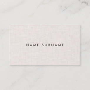 Professional Clean Layout Linen Business Card
