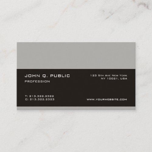 Professional Clean Trendy Creative Modern Chic Business Card