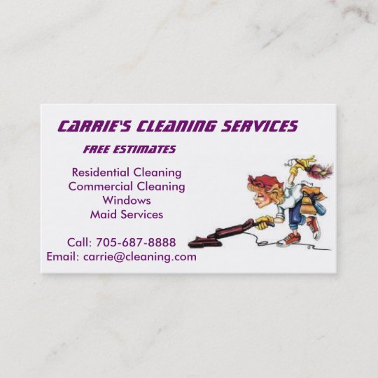 Professional Cleaner Business Card | Zazzle.com