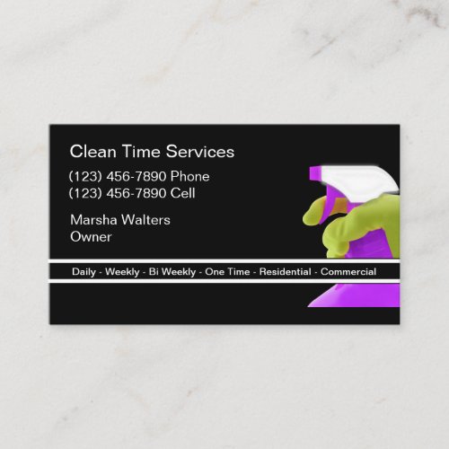 Professional Cleaning Business Card