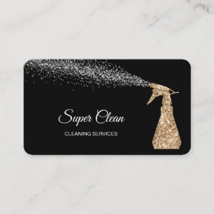 Professional Cleaning House Keeping Sparkling Busi Business Card