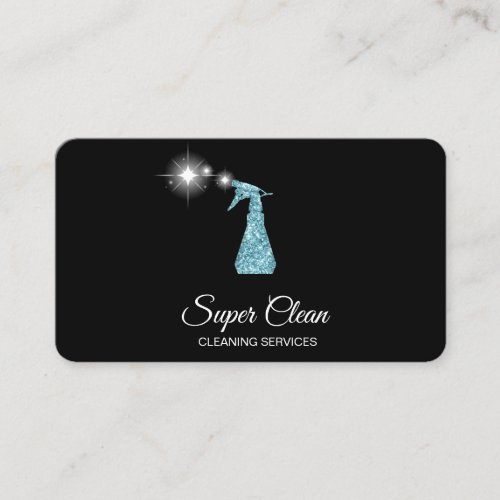 Professional Cleaning House Keeping Sparkling Business Card