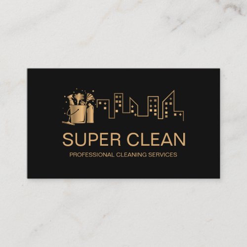 Professional Cleaning House Residential Commercial Business Card