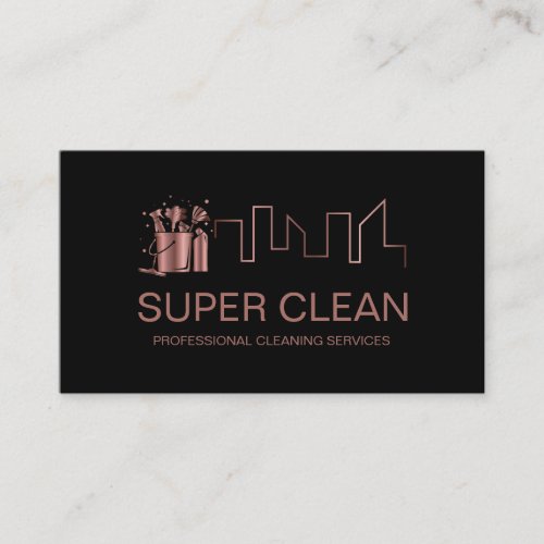 Professional Cleaning House Residential Commercial Business Card