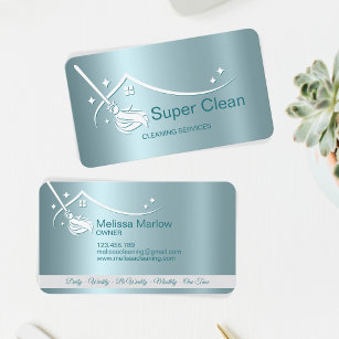 Professional Cleaning House Services Business Card