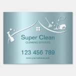 Professional Cleaning House Services Sign