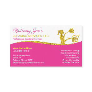 Professional Cleaning/Janitorial Housekeeping Serv Business Card