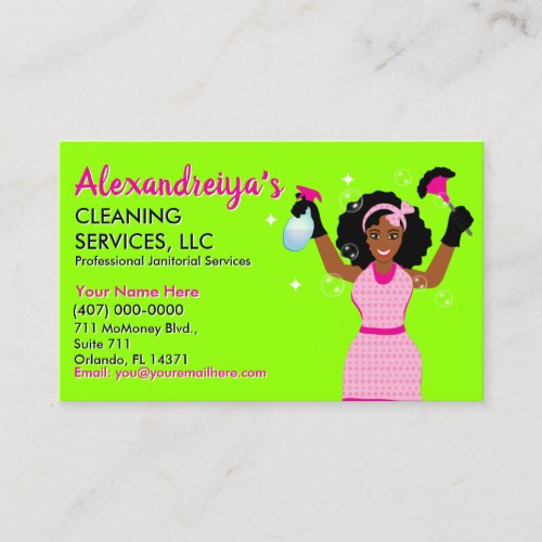 Professional CleaningJanitorial Housekeeping Serv Business Card