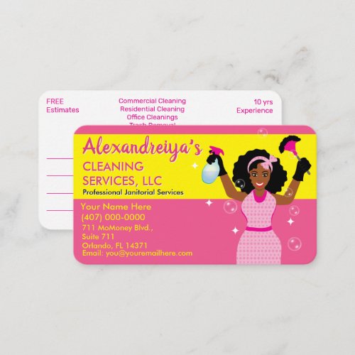 Professional CleaningJanitorial Housekeeping Serv Business Card