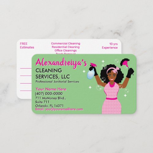 Professional CleaningJanitorial Housekeeping Serv Business Card