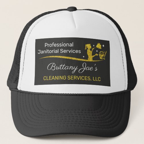 Professional CleaningJanitorial Housekeeping Serv Trucker Hat