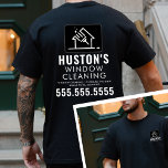 Professional Cleaning Logo Washing Window Cleaner T-Shirt<br><div class="desc">Boost your company’s professional image with our Professional Cleaning Logo Washing Window Cleaner T-Shirt, designed with the specific needs of the cleaning industry in mind. Featuring a custom power washing logo, these shirts are perfect for businesses specializing in solar panel cleaning, residential, and commercial window cleaning services. The design is...</div>