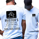 Professional Cleaning Logo Washing Window Cleaner T-Shirt<br><div class="desc">Elevate your cleaning business's professionalism with our custom-designed Professional Cleaning Logo Washing Window Cleaner T-Shirt. This high-quality shirt is crafted to meet the demands of the cleaning industry, combining durability with a sleek, modern design. The shirt prominently features a power washing logo, symbolizing your commitment to delivering top-tier cleaning services....</div>