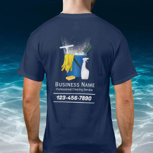 Professional Cleaning Service Auto Detailing Navy T-Shirt
