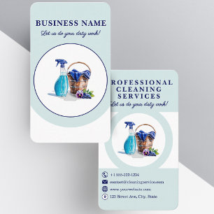 Professional cleaning service Business Card