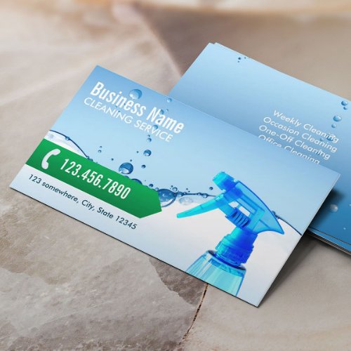 Professional Cleaning Service Business Card