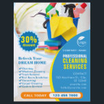 Professional Cleaning Service Business Flyer<br><div class="desc">Clean & Professional Flyer For Cleaning Service Business</div>