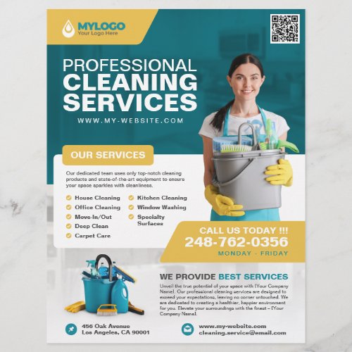 Professional Cleaning Service Business Flyer