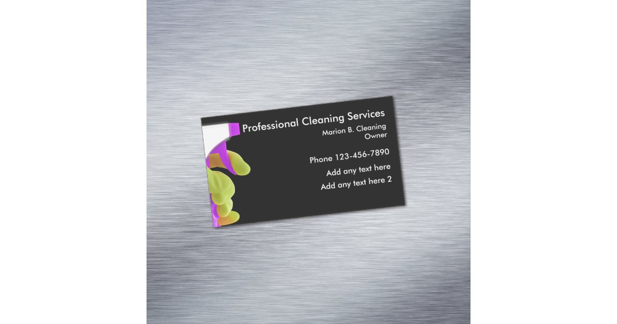 Professional Cleaning Service Magnetic Design Magnetic ...