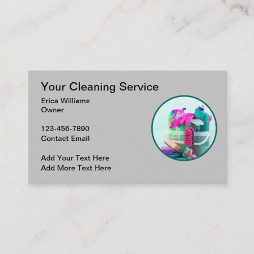 Professional Cleaning Service New Business Card
