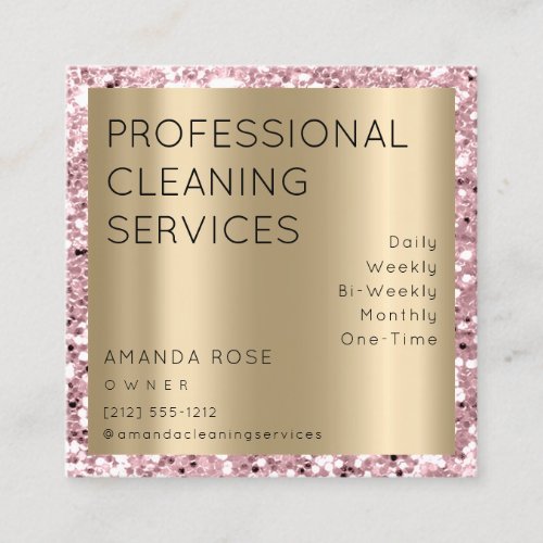 Professional Cleaning Service Residence Sepia Gold Appointment Card