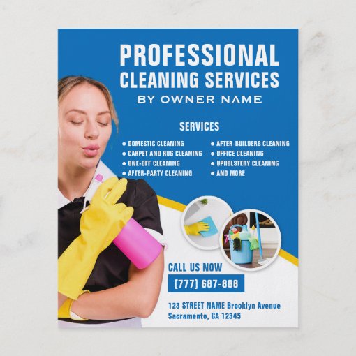 Professional Cleaning Services Flyer | Zazzle