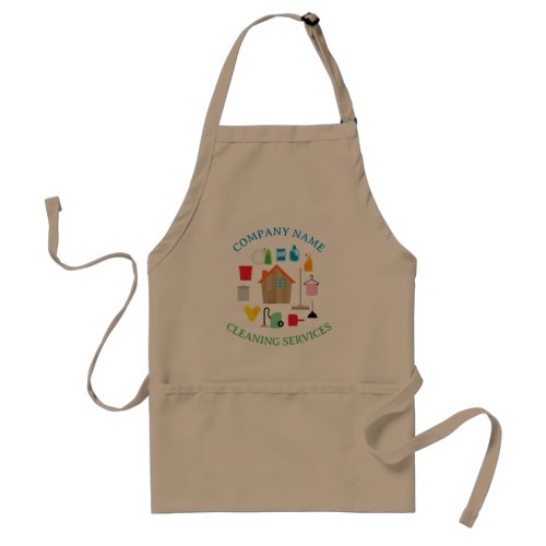 Professional Cleaning Services Logo Custom Maid Adult Apron