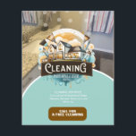 Professional Cleaning Services Logo Flyer<br><div class="desc">Professional Business Flyers with Cleaning Photo Replace</div>