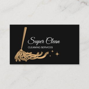 Professional Cleaning Services Maid Cleaning House Business Card