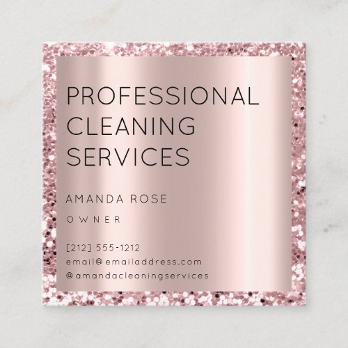 Professional Cleaning Services Residence Maid Logo Appointment Card