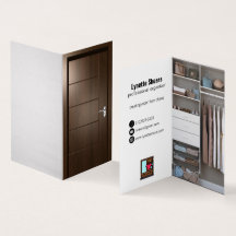 professional closet organizer business card