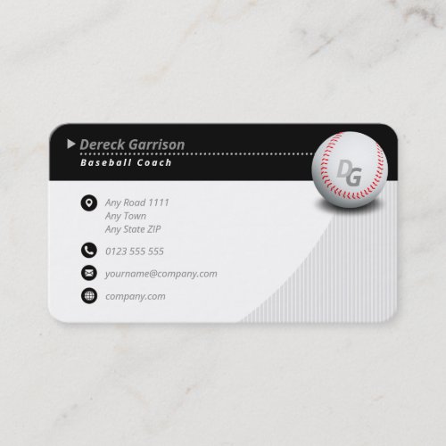 Professional Coach  Baseball Master Sport Business Card