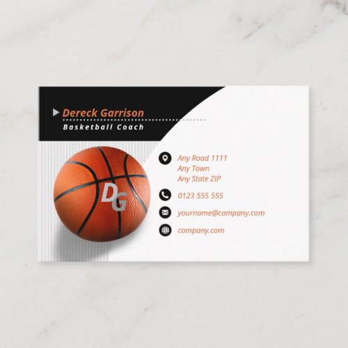 Professional Coach  Basketball Master Sport Business Card