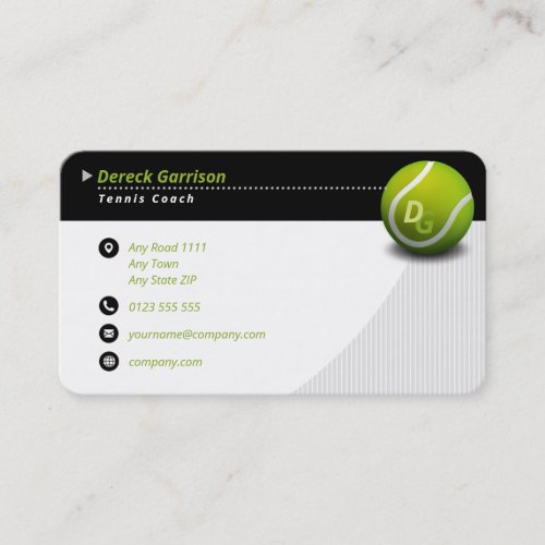 Professional Coach  Tennis Master Sport Business Card