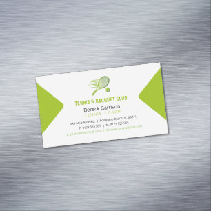 Professional Coach   Tennis Master Sport Business Card Magnet