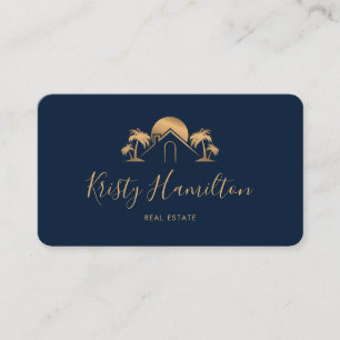 professional coastal real estate realtor QR code Business Card