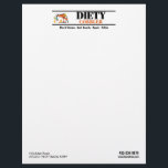Professional Cobbler Shoe Repair Letterhead<br><div class="desc">Shoe repair letterhead with your personalized text,  change the text yourself when ordering</div>