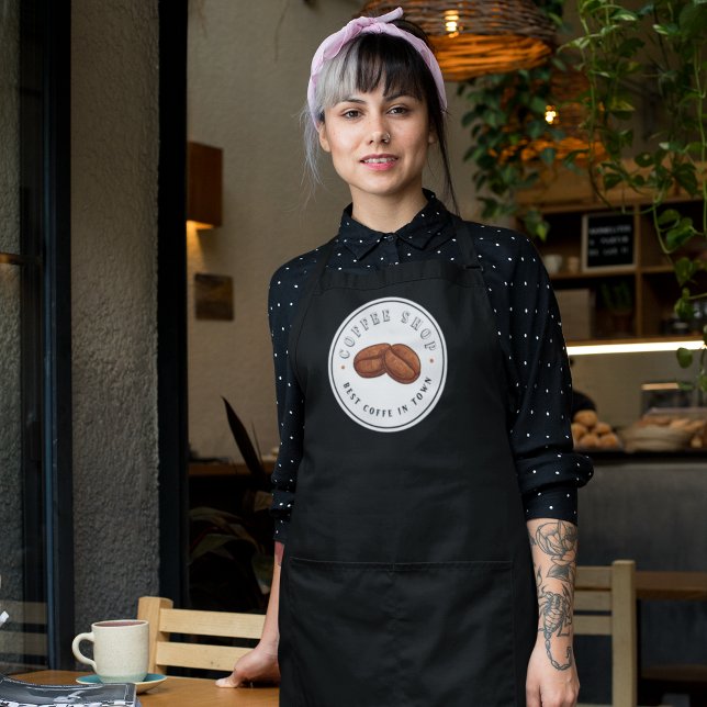 Professional Coffee Beans Barista Coffee Shop  Apron (Creator Uploaded)