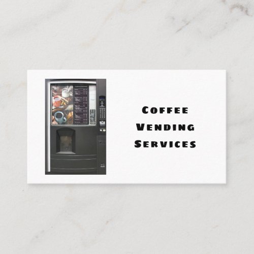 Professional Coffee Vending Machine Service Business Card
