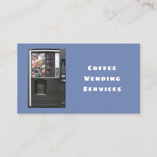 Professional Coffee Vending Machine Service Business Card