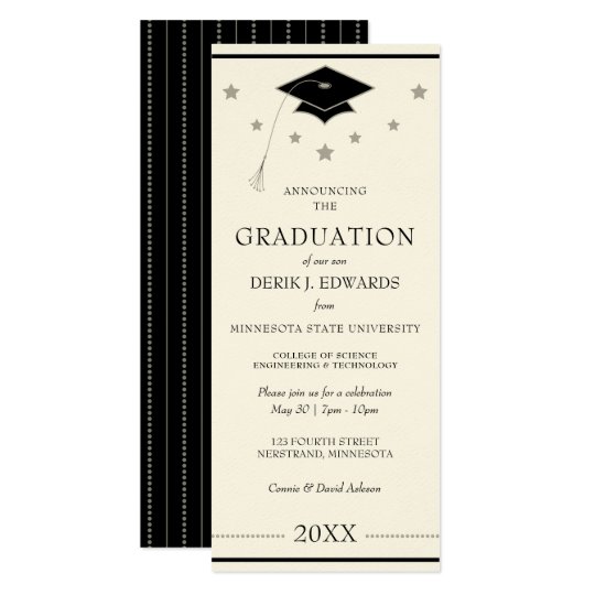 professional college graduation announcement zazzle com