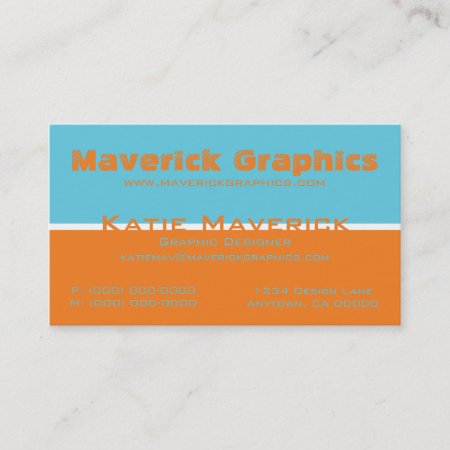 Professional Color Duos Business Card